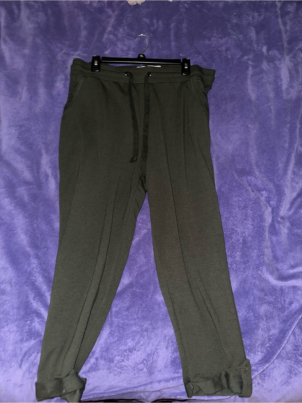 Women's Olive Drawstring Jogger Pants